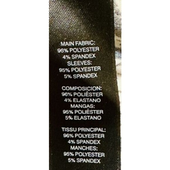 Chicos Travelers Women Size 2 (L) 3/4 Sheer Sleeve Paisley Top Boho Whimsigoth - Picture 9 of 10